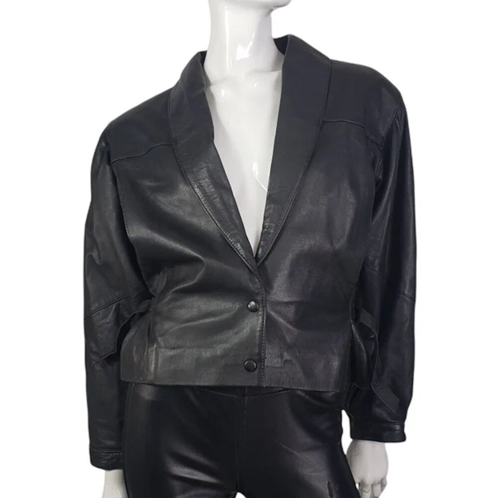 Vintage Black Leather Jacket